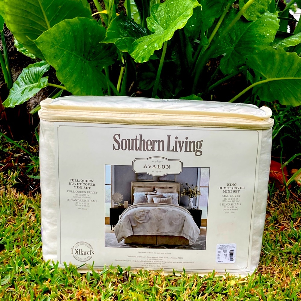 Southern Living PURE LINEN KING size duvet set